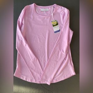PEBBLE BEACH Dry-Luxe Pink Long Sleeve Activewear Top